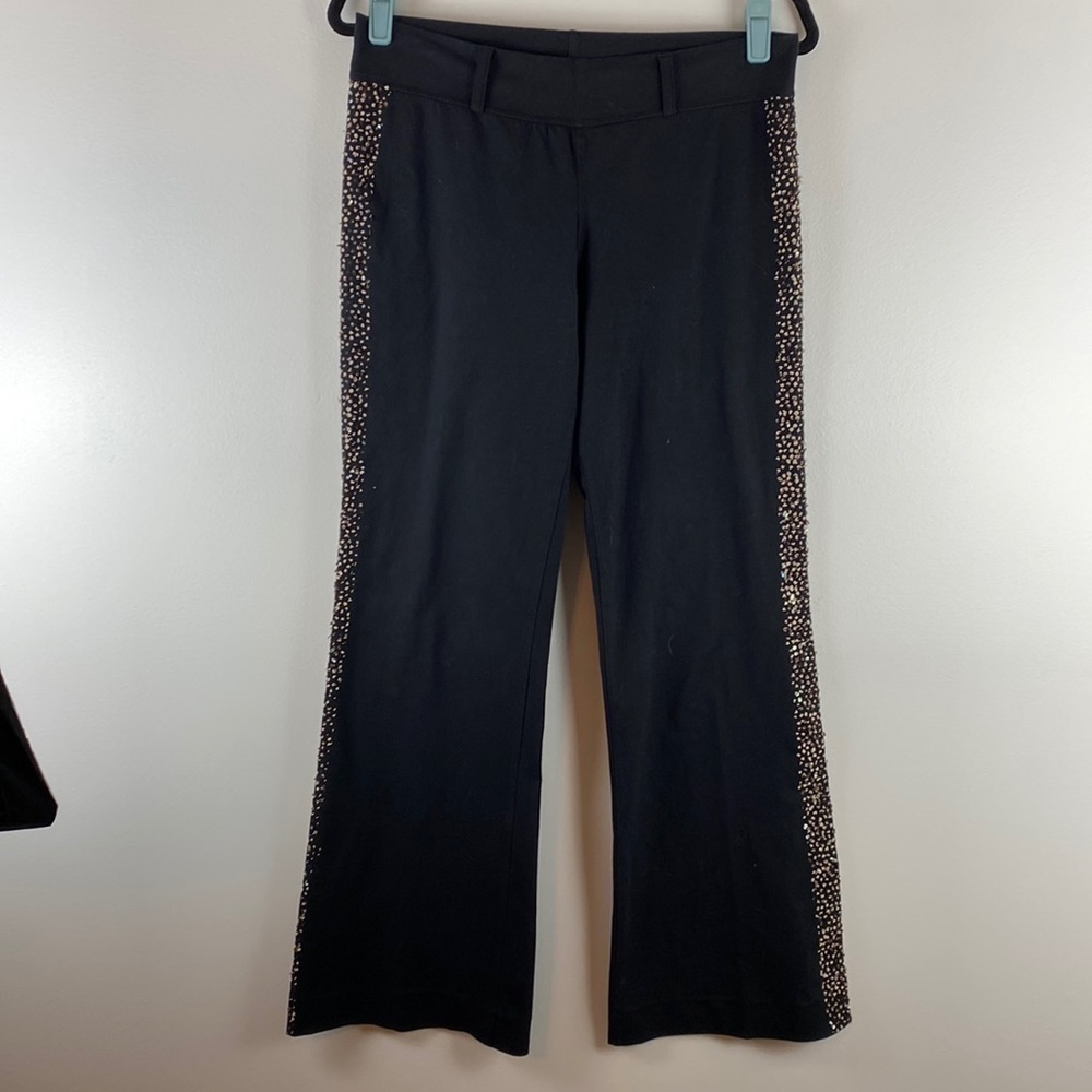 Karma Licious Yoga Pants Beaded Sides Size Medium M Womens